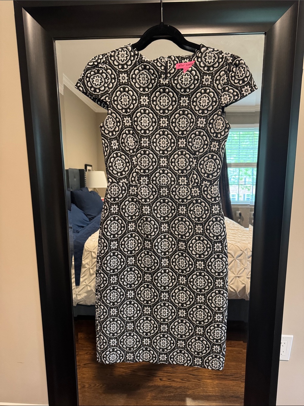 Betsey Johnson Black & White Medallion Print Dress